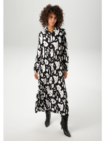 Aniston Jurk zwart/wit