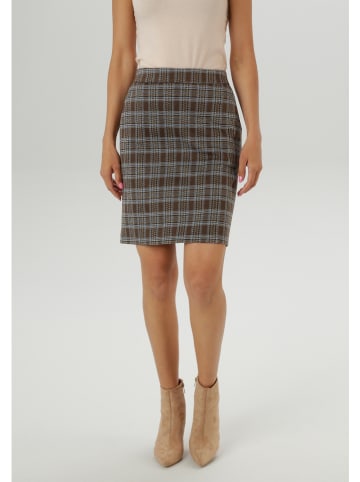 Aniston Rok donkerbruin/wit