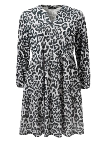 Aniston Jurk lichtgrijs/zwart