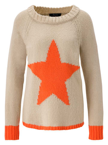 Aniston Sweter w kolorze beżowym