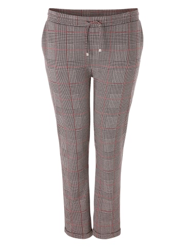 Aniston Spodnie chino w kolorze czarno-białym