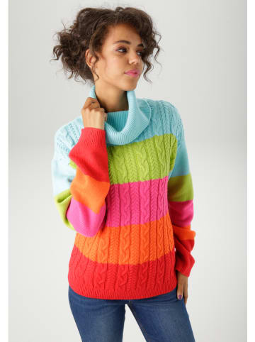 Aniston Rollkragenpullover in Bunt