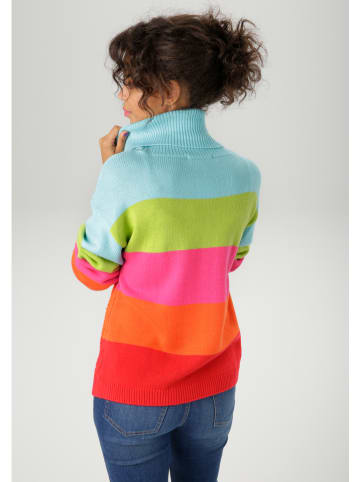Aniston Rollkragenpullover in Bunt