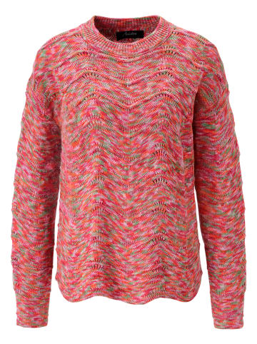 Aniston Pullover in Pink/ Grün