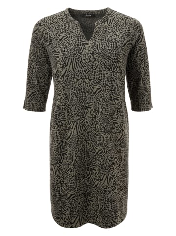 Aniston Jurk kaki/zwart