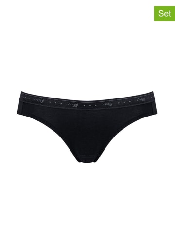 Sloggi 2er-Set: Slips in Schwarz