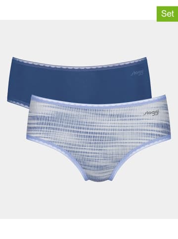 Sloggi 2er-Set: Slips in Hellblau/ Blau