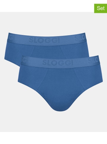 Sloggi Slipy (2 pary) w kolorze niebieskim