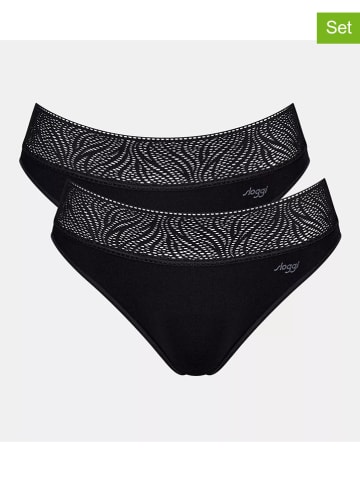 Sloggi 2er-Set: Slips in Schwarz