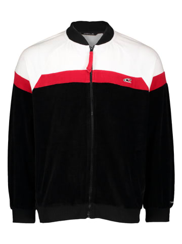 O'Neill Trainingsjacke in Schwarz/ Weiß