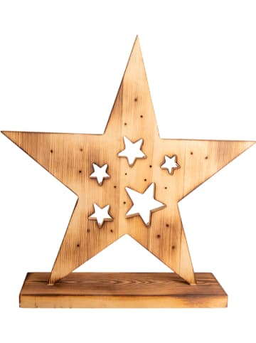 näve Lampa dekoracyjna LED w kolorze brązowym - wys. 48 cm