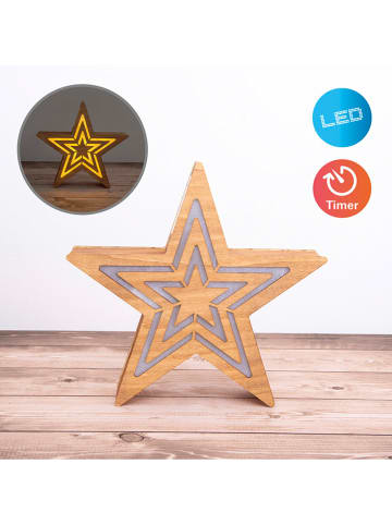 näve Lampa dekoracyjna LED w kolorze jasnobrązowym