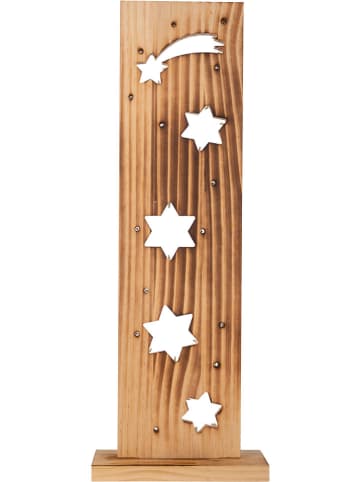 näve Lampa dekoracyjna LED "Sterne" w kolorze jasnobrązowym - 21,5 x 60 x 11 cm