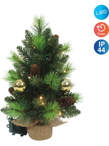 näve Led-kerstboom "Noel" groen/goudkleurig
