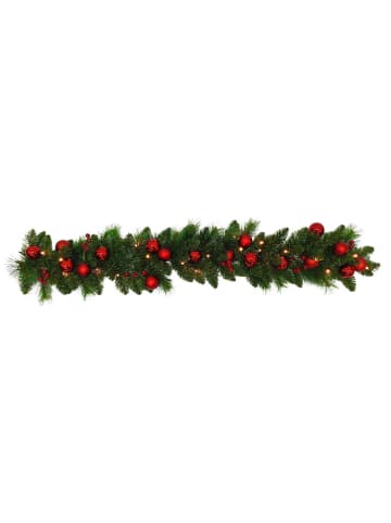näve Ledkerstrank "Noel" groen/rood - (L)120 cm