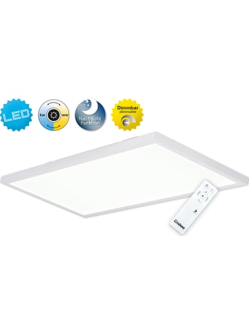 näve LED-Deckenleuchte "Salta" in Weiß - (B)60 x (T)30 cm