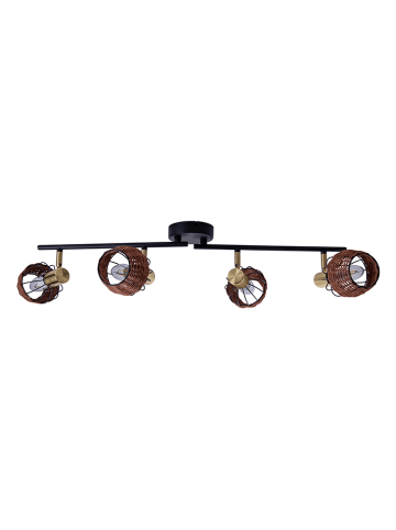 näve Deckenleuchte "Corbis" in Braun/ Gold - (B)78 x (T)8,5 cm