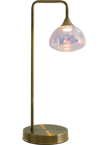näve Stołowa lampa LED "Varna" w kolorze miedzianym - wys. 45 x Ø 17.5 cm