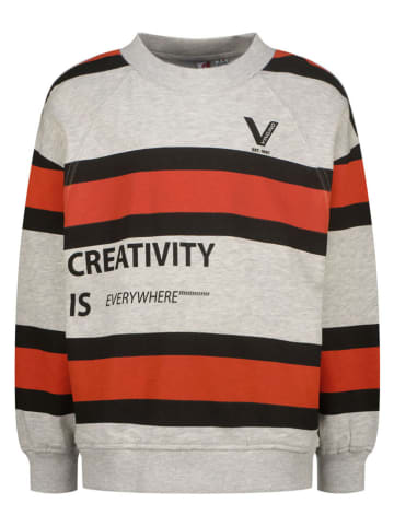 Vingino Sweatshirt in Grau/ Orange