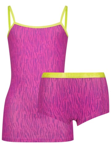 Vingino 2-delige ondergoedset paars/geel