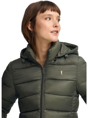 Polo Club Doorgestikte jas kaki