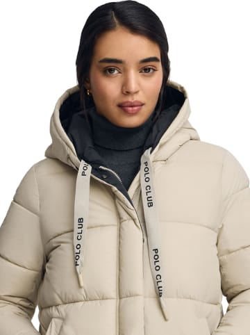 Polo Club Omkeerbare doorgestikte jas beige/zwart