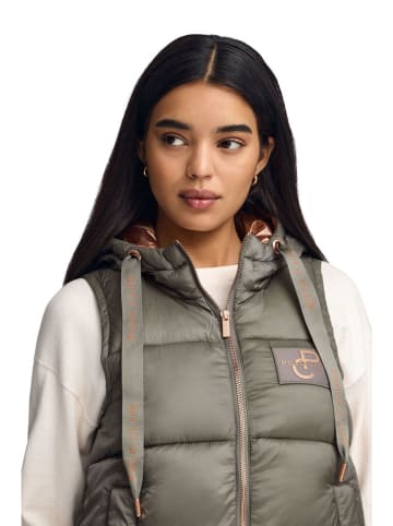 Polo Club Doorgestikte bodywarmer kaki