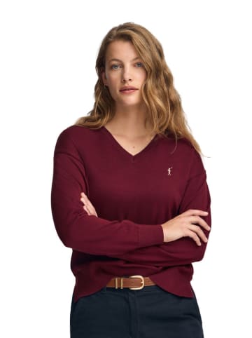 Polo Club Sweter w kolorze bordowym