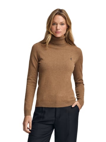 Polo Club Rollkragenpullover in Hellbraun