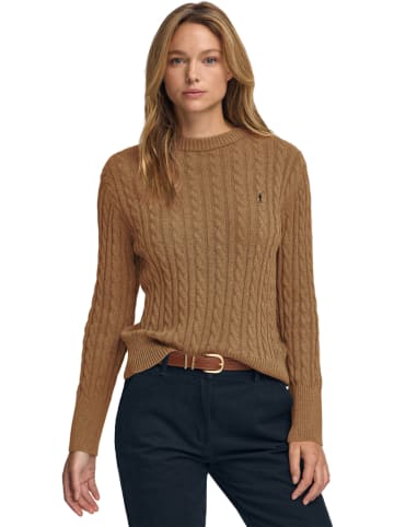 Polo Club Pullover in Hellbraun