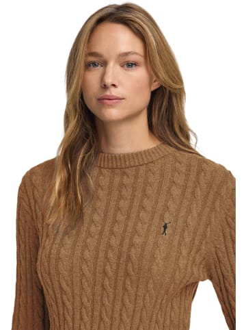 Polo Club Sweter w kolorze jasnobrązowym