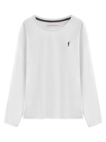 Polo Club 2er-Set: Longsleeves in Weiß/ Dunkelblau