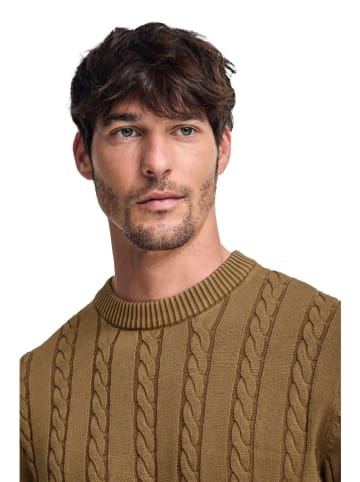 Polo Club Sweter w kolorze jasnobrązowym