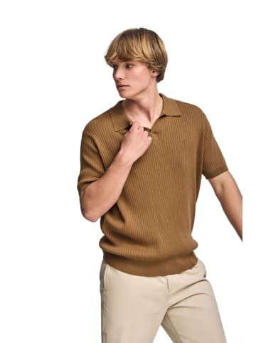 Polo Club Pullover in Hellbraun