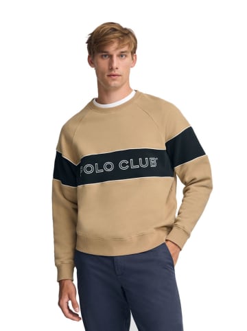 Polo Club Sweatshirt in Hellbraun