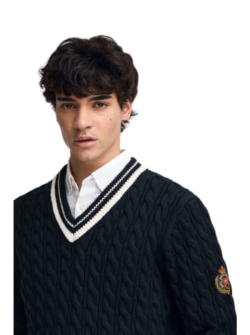 Polo Club Trui donkerblauw/crème