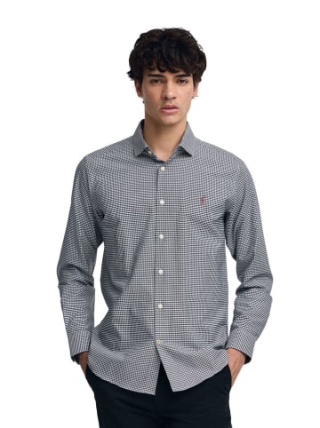 Polo Club Koszula - Slim fit - w kolorze biało-czarnym