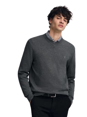 Polo Club Pullover in Anthrazit