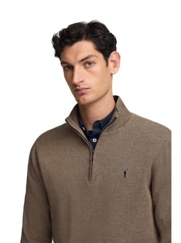 Polo Club Sweter w kolorze jasnobrązowym