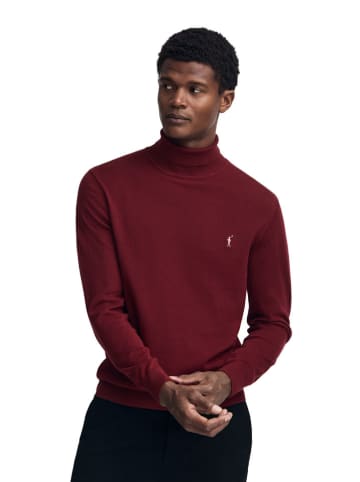 Polo Club Rollkragenpullover in Bordeaux