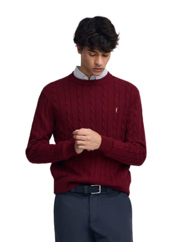 Polo Club Sweter w kolorze bordowym