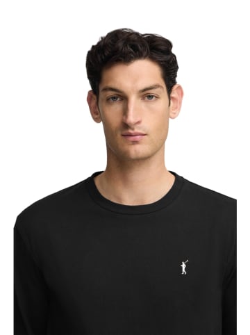 Polo Club Longsleeve in Schwarz