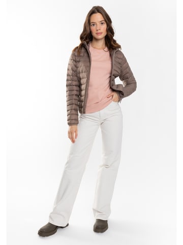 Northwood Doorgestikte jas "Huez" taupe
