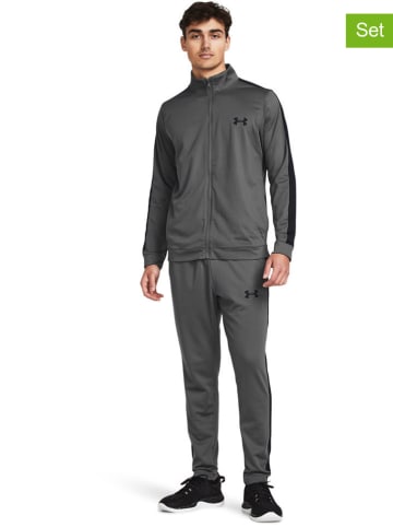 Under Armour 2tlg. Trainingsanzug in Anthrazit