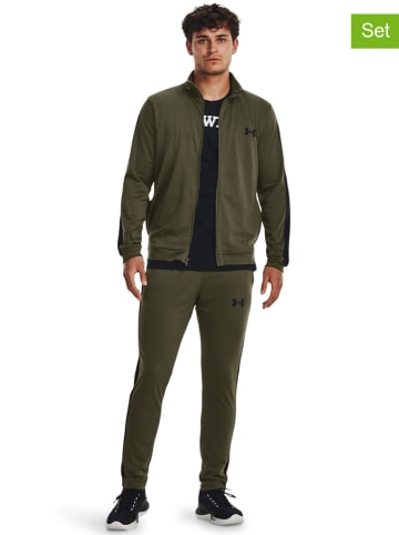 Under Armour 2tlg. Set: Trainingsanzug in Khaki