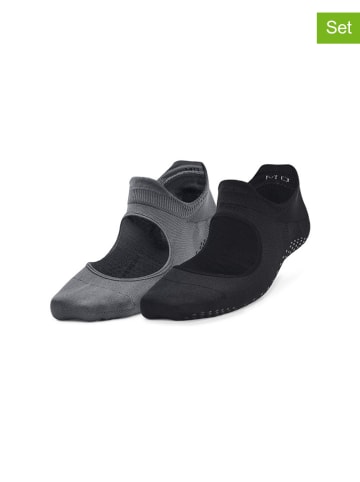 Under Armour 2er-Set: Funktionssocken in Schwarz/ Grau