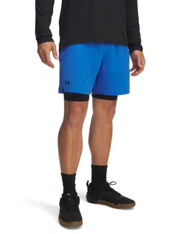 Under Armour Szorty funkcyjne 2w1 w kolorze niebieskim