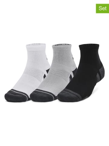 Under Armour Skarpety (3 pary) "Performance" w kolorze czarno-białym