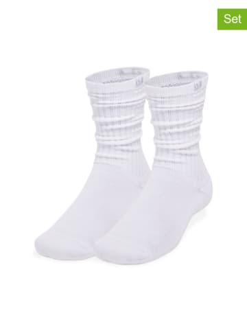 Under Armour 2er-Set: Funktionssocken in Weiß