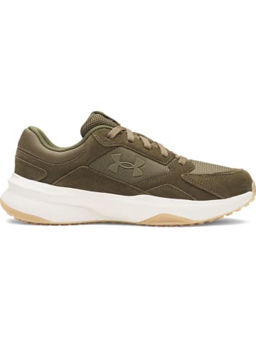 Under Armour Skórzane buty sportowe w kolorze khaki